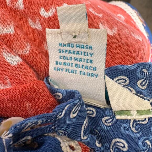 Sundance Boho Floral Lace Bell Sleeve V-Neck Patchwork Midi Shift Dress Sz S - Picture 6 of 6